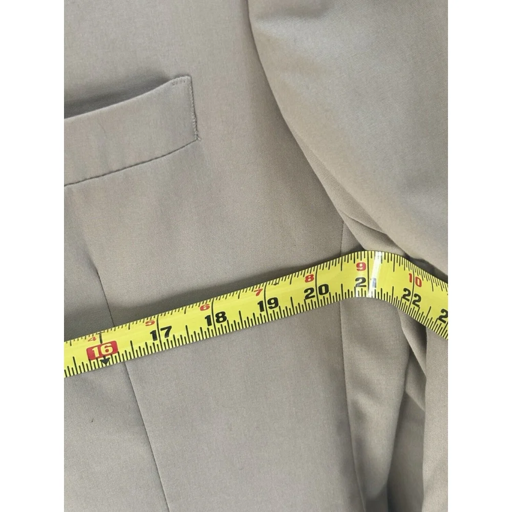 Vtg 346 Brooks Brothers Blazer Sport Coat Mens Beige 44L